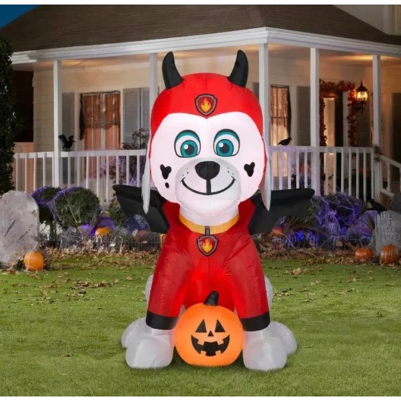 Gemmy Holiday Paw Patrol 4 Ft Marshall Devil Costume Gemmy
